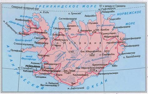 ісландія карта